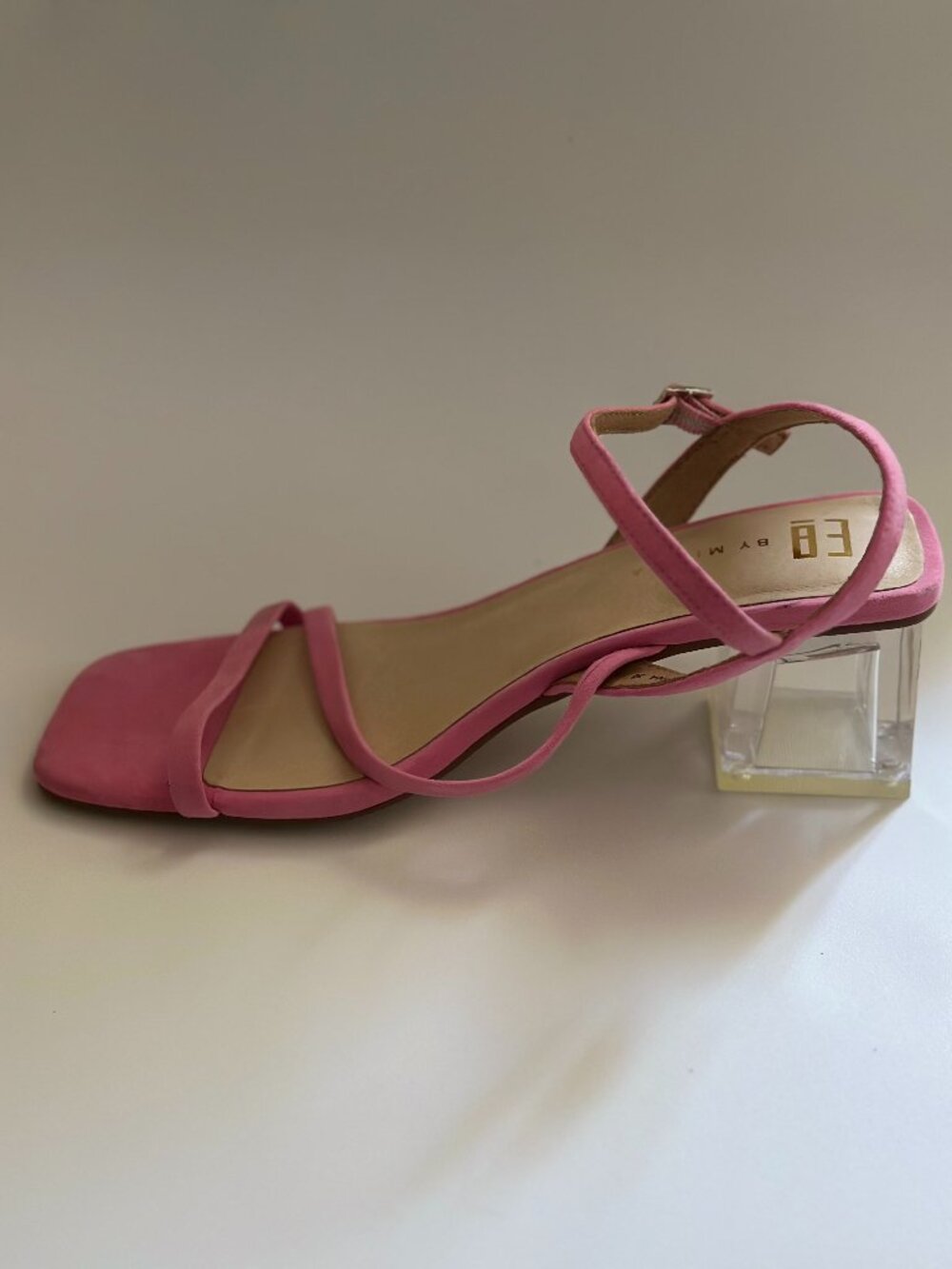 E8 by Miista Manaia Pink Suede Sandal - Size 38 / US 8